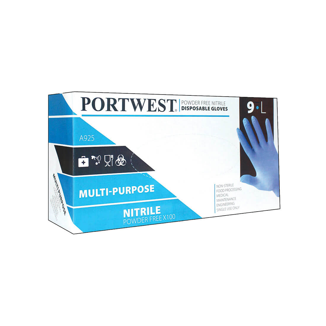 Portwest A925 Powder Free Nitrile Disposable Glove