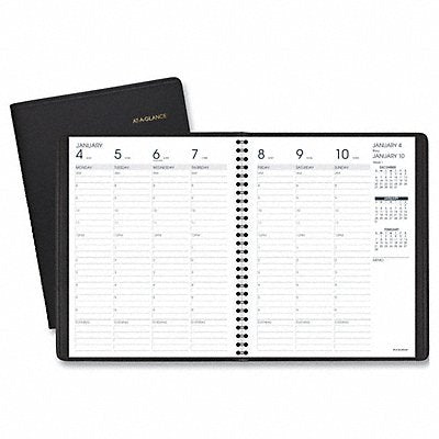 AT-A-GLANCE AAG7086505 Planner Weekly 6-7/8 x 8-3/4in Black