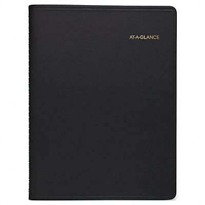 AT-A-GLANCE 7095705 Appointment Book Black 8-1/4 x 10-7/8