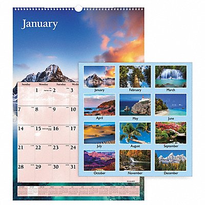 AT-A-GLANCE DMW20128 Wall Calendar Monthly Scenic