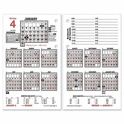 AT-A-GLANCE E71250 Day Counter Desk Calendar Refill