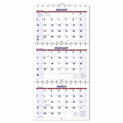 AT-A-GLANCE PMLF1128 Move-A-Page 3-Month Wall Calendar