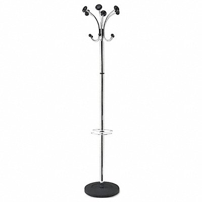 ALBA ABAPMCLAS Coat Tree Chrome 6 Hook