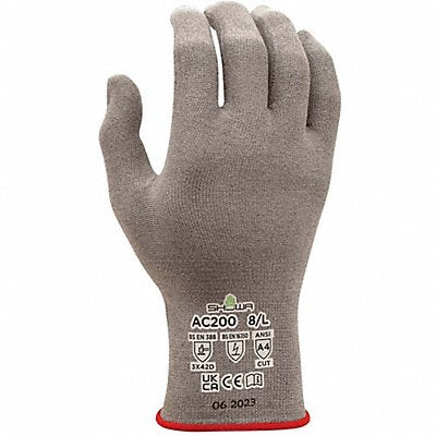 SHOWA AC200M07 Knit Gloves Grey 6.7 in M PR