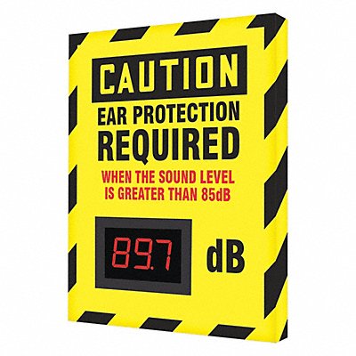 CONDOR 444A64 Sound Level Decibel Meter Sign 12x12in