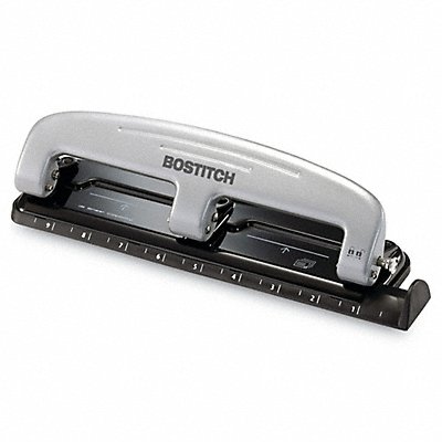 PAPERPRO ACI2101 Three-Hole Paper Punch 12 Sheet Blk/Grey