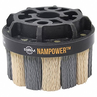 NAMPOWER BRUSH ADT10038320 Abrasive Nylon Brush 100mm D 320 Grit