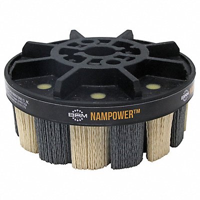 NAMPOWER BRUSH ADT15038180 Abrasive Nylon Brush 150mm D 180 Grit