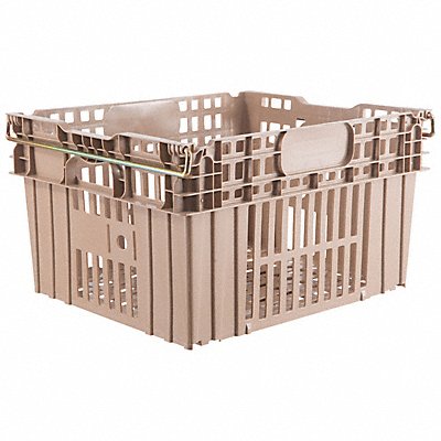 ORBIS AF21Beige Stack and Nest Ctr Beige Vented Plastic