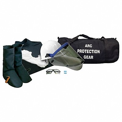 CHICAGO PROTECTIVE APPAREL AG12CLLNG Arc Flash Coat and Legging Kit Navy L