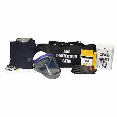 CHICAGO PROTECTIVE APPAREL AG12JP4XL10 Arc Flash Jacket and Pant Kit Navy 4XL