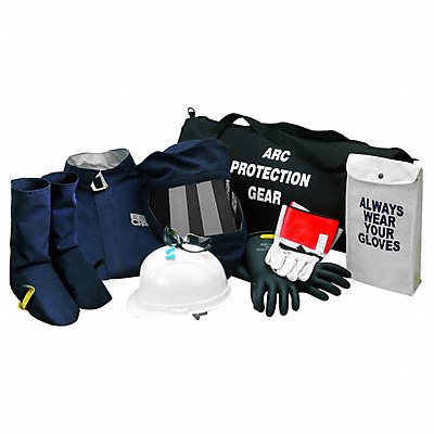 CHICAGO PROTECTIVE APPAREL AG32CL2XL10 Arc Flash Coat and Legging Kit Navy 2XL