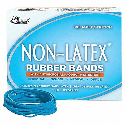 ALLIANCE 42339 Rubberbands Size 33 1/4 lb Cyan Blue