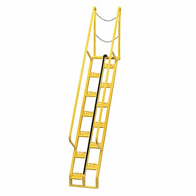 VESTIL ATS856 Alternating Tread Stairs WalkThru 8 ft.H