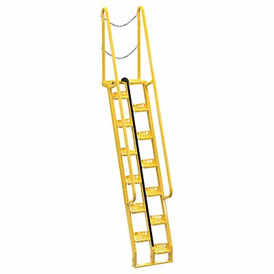VESTIL ATS868 Alternating Tread Stairs WalkThru 8 ft.H