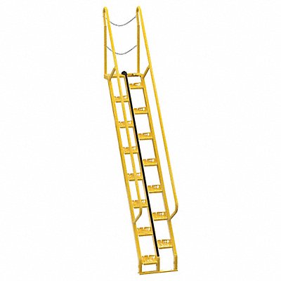 VESTIL ATS956 Alternating Tread Stairs WalkThru 9 ft.H