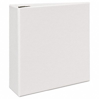 GRAINGER AVE09801 3-Ring Binder 4 White
