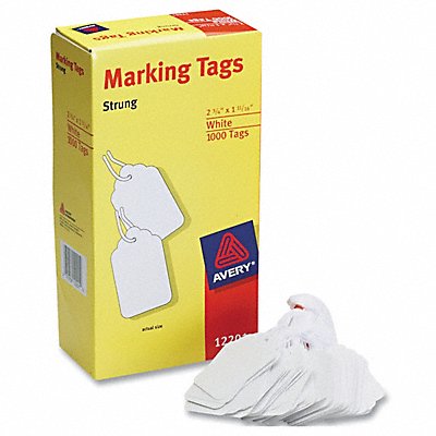 AVERY 12201 Price Tags 2-3/4x1-11/16 White PK1000