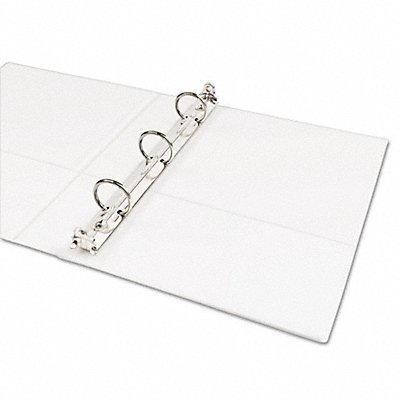GRAINGER AVE17116 3-Ring Binder 1 White