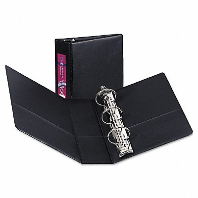 GRAINGER AVE27554 3-Ring Binder 2 Black