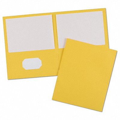 AVERY 47992 Portfolio 2 Pocket Yellow PK25