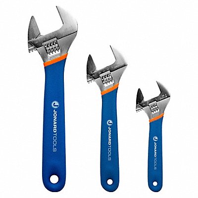 JONARD TOOLS AW6810 Adjustable Wrench Sets Vinyl Chrome 6 to 10