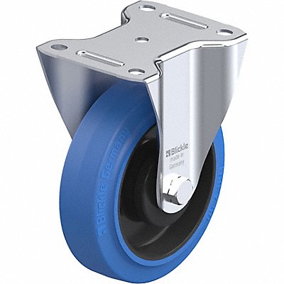 GRAINGER BPOEV160KASB Plate Caster Rigid Rubber 7 11/16 H