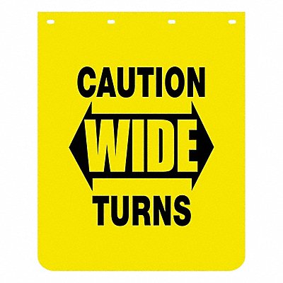 BUYERS PRODUCTS B2430YCPKGD Mudflaps Polymer Yellow PR