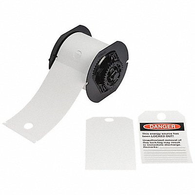 BRADY B30255851WHTB Lockout Tags 5-3/4 Label H White