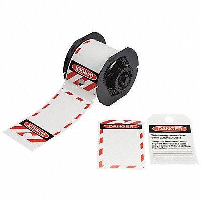 BRADY B30255851OSHADSF Lockout Tags 5-3/4 Label H Red on White