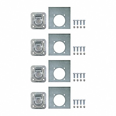 BUYERS PRODUCTS B801AK4 Anchor Ring Iron Round PK4