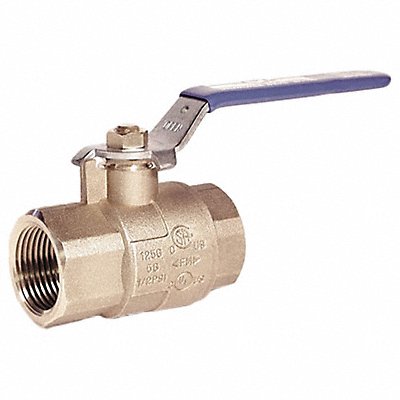 MILWAUKEE VALVE BA475BMS14 Manual 2-Way Ball Valve NPT Brass
