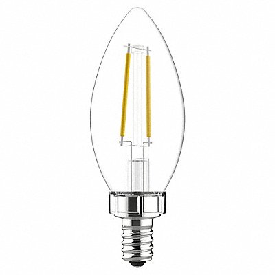 GE LAMPS LED4DFBCC2PK LED Bulb Decorative 3 5/6 in L 3.5 W PK2