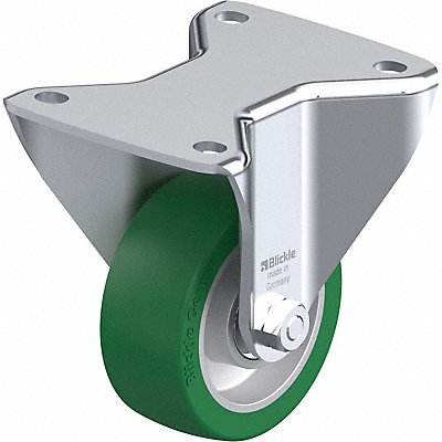 GRAINGER BHALST100K3 Plate Caster Rigid Polyurethane 5 1/2 H