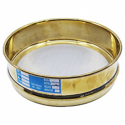 EISCO SCIENTIFIC BI0139BRE Brass Sieve SS Screen 8 Dia 2.5 D