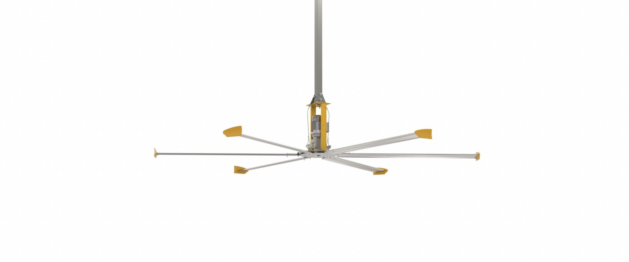 BIG ASS FANS FPF621402S34X Ceiling Fan Yellow 200 to 240V AC 14 ft