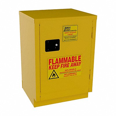 JAMCO BK12YP Flammable Safety Cabinet 12 gal Yellow