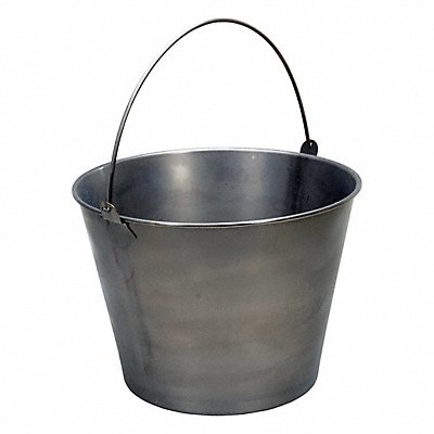 GRAINGER BKTSS500 Bucket Stainless Steel Silver Open Head