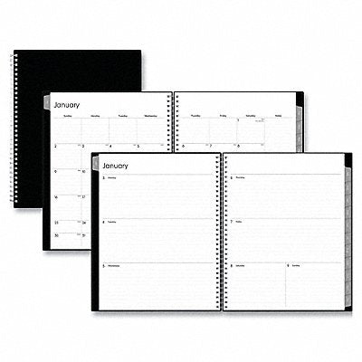 BLUE SKY BLS111288 Planner 8-1/2 x 11 Black Weekly-Monthly