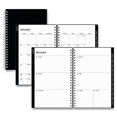 BLUE SKY BLS111291 Planner 5 x 8 Black Weekly-Monthly