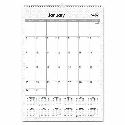 BLUE SKY BLS117373 Wall Calendar 12 x 17 1 Month per Page