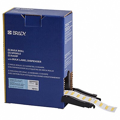 BRADY BM1251312YL Sleeve Polyolefin Yellow 1 W