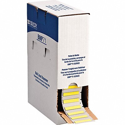 BRADY BM187175342YL Sleeve 1 3/4 in W 21/64 in H Die-cut