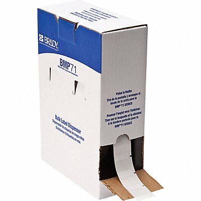 BRADY BM19427 Label 1 in W Clear White