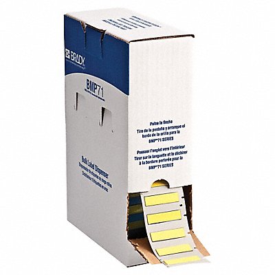 BRADY BM250175342YL Sleeve 1 3/4 in W 7/16 in H Die-cut
