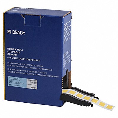 BRADY BM3751312YL Sleeve Polyolefin Yellow 1 W