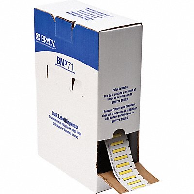 BRADY BM0941342YL Sleeve 1 in W 3/16 in H Die-cut