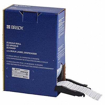 BRADY BM094175312 Sleeve Polyolefin White 1 3/4 W