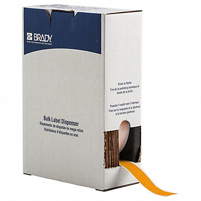 BRADY BM7C1000584YL Label 1 in W Outdoor Yellow