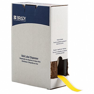 BRADY BM7C1000855YL Label 1 in W Indoor Yellow
